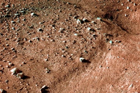 One of first color images from Phoenix Mars Lander